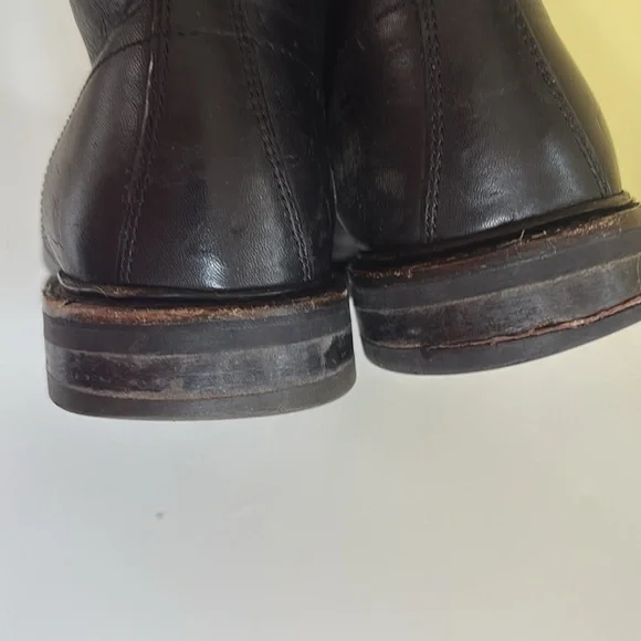 Frye Men’s Black Leather Lace-up Ankle Boots Size 10D - Picture 7 of 12